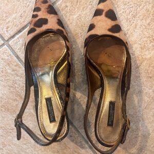 Dolce & Gabbana Slingback Leopard Heels